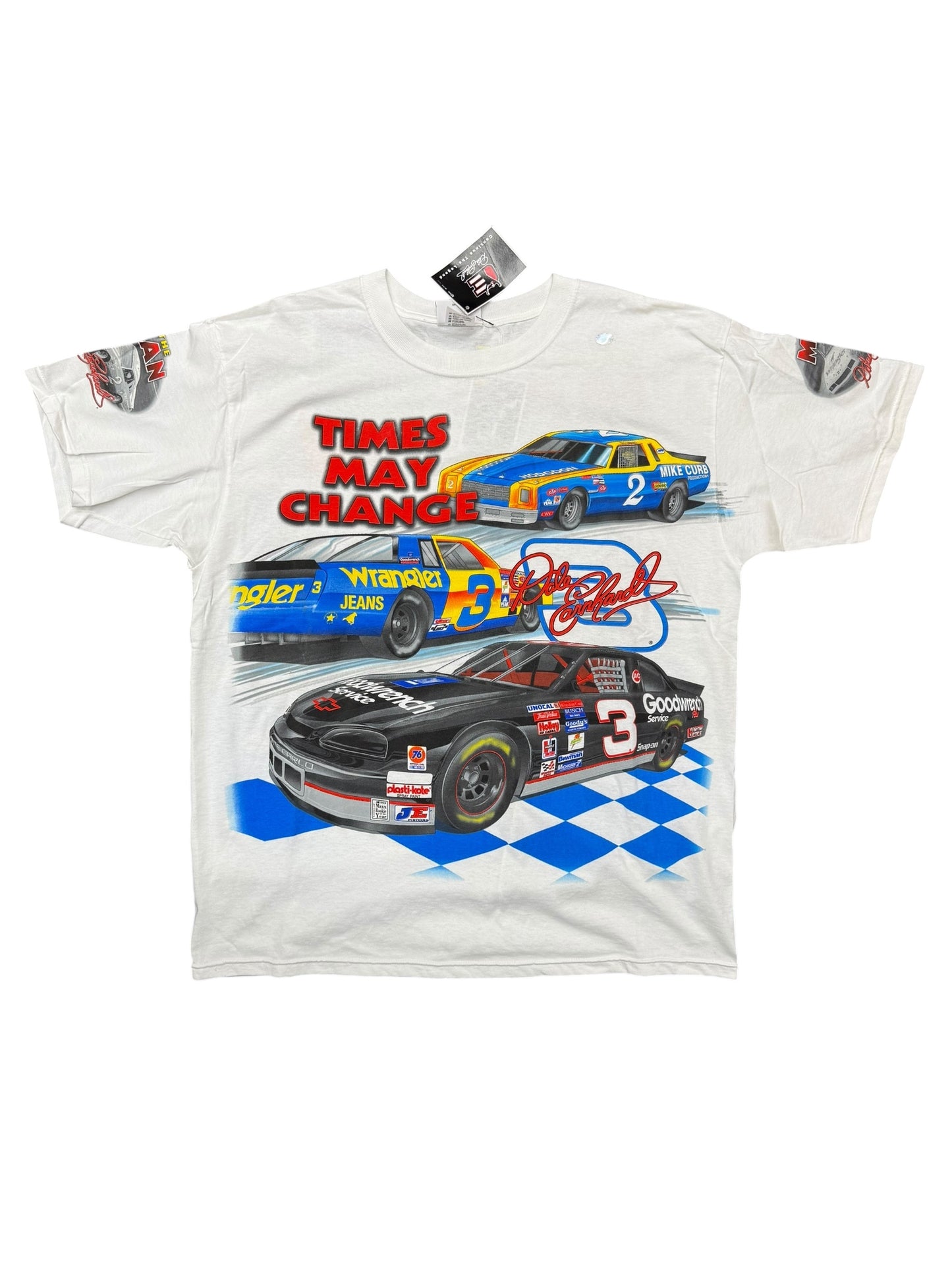 Vintage Dale Sr. Time May Change AOP Tee Size XL