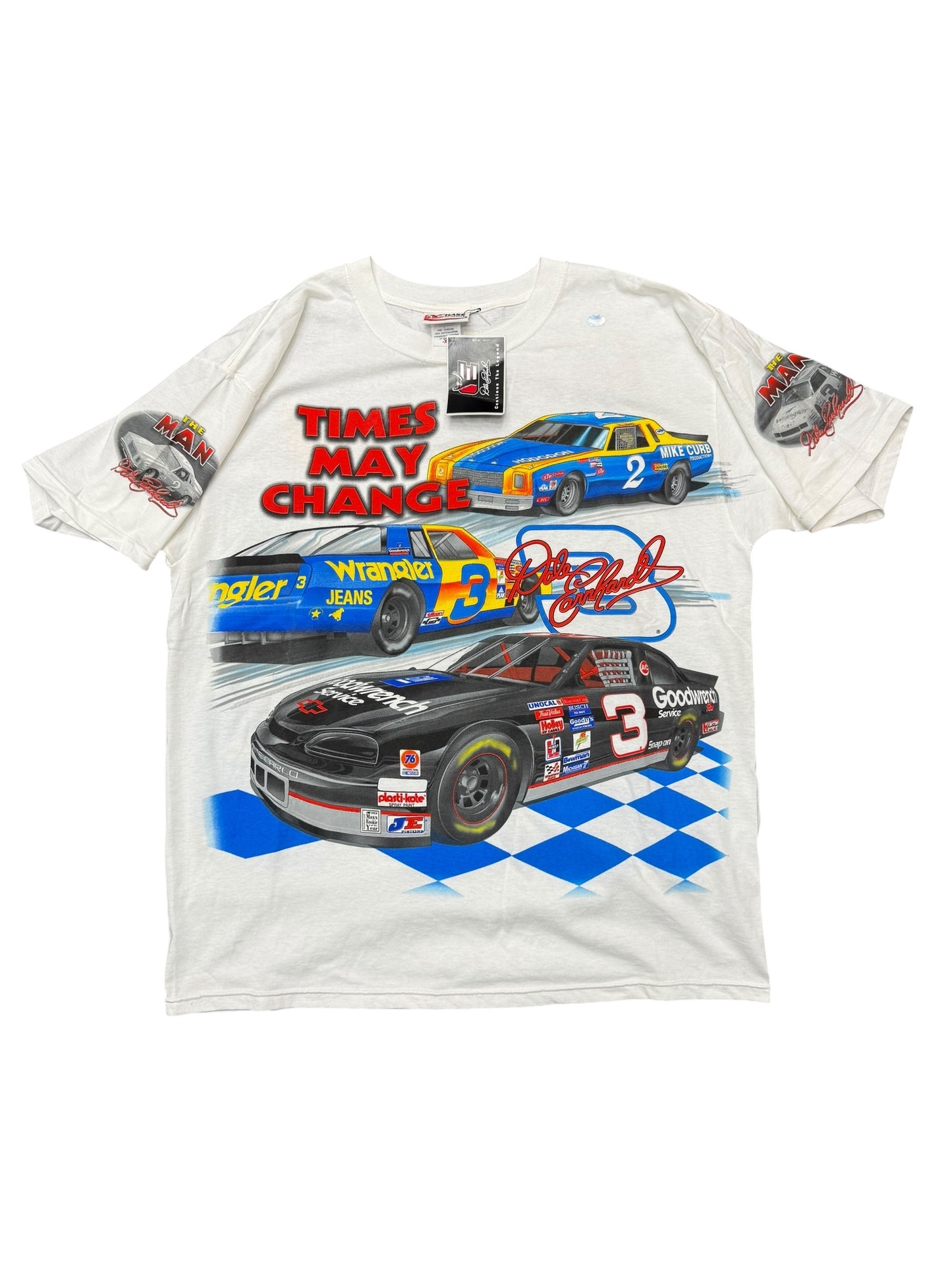 Vintage Dale Sr. Time May Change AOP Tee Size XL