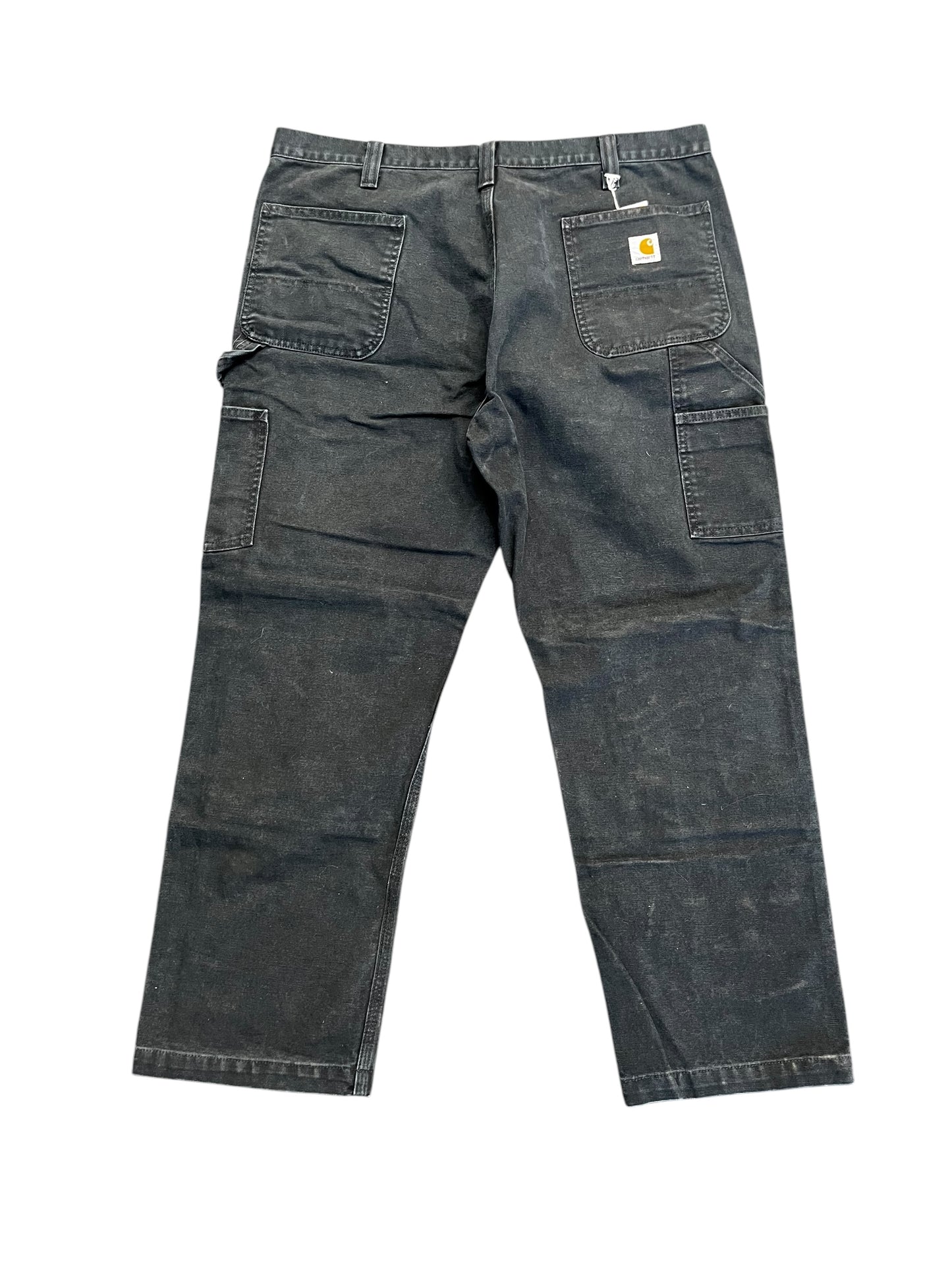 Carhartt Black Cargo Canvas Double Knee Pants 38 Waist