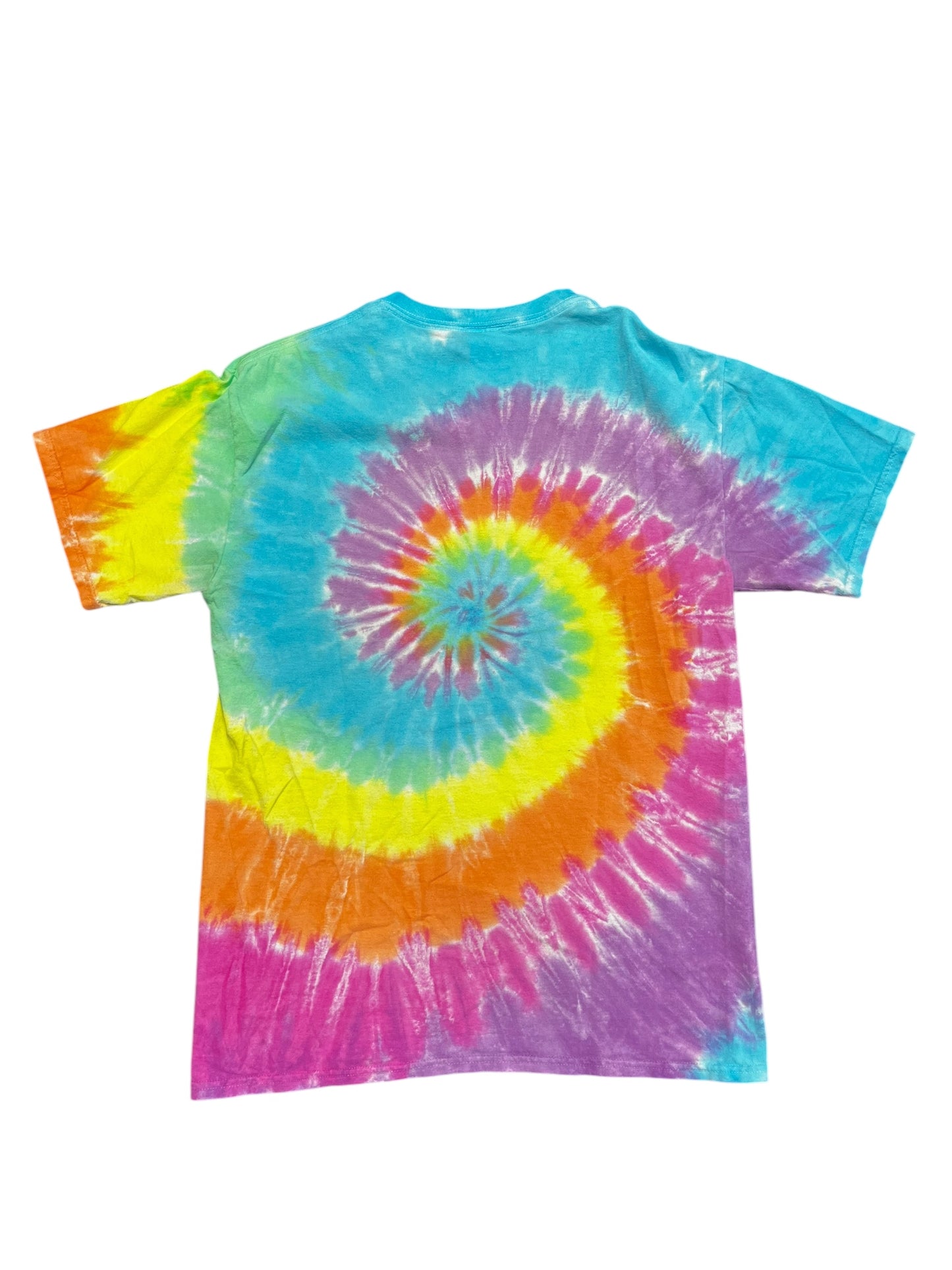 Liquid Blue Grateful Dead Bears Walking in Swirl Tie Dye Tee Size M