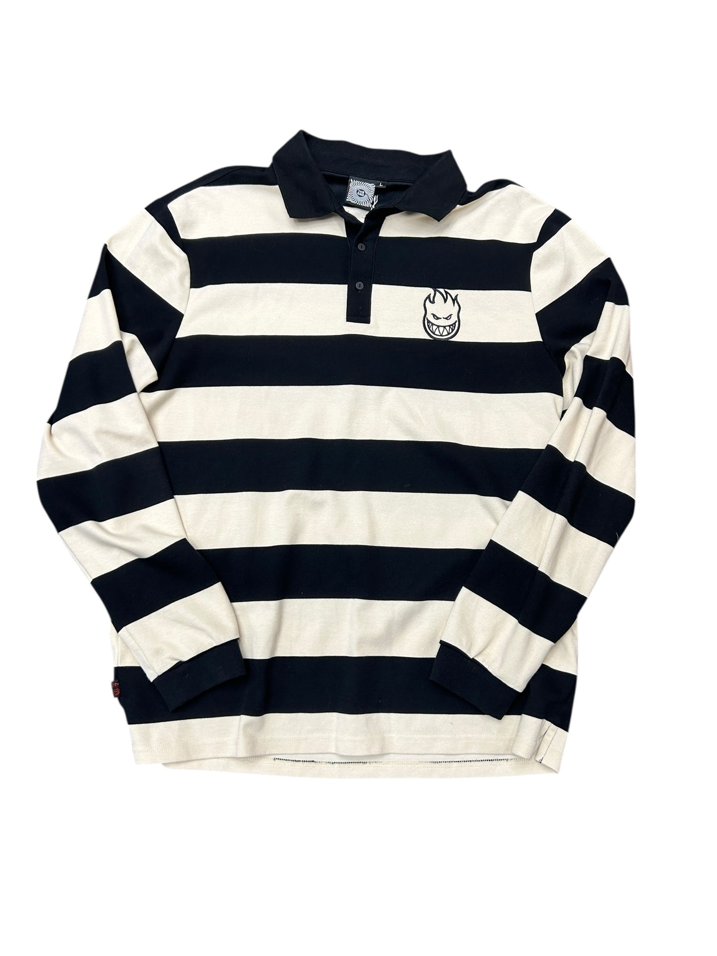 Spitfire Striped Long Sleeve Pullover size Large
