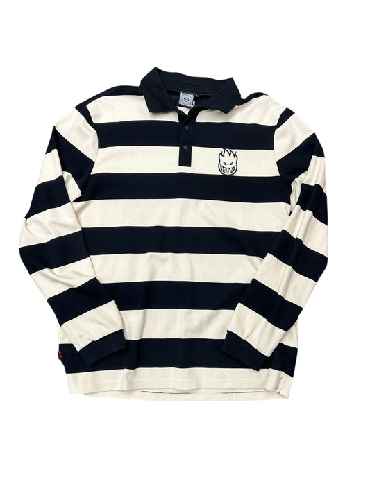 Spitfire Striped Long Sleeve Pullover size Large