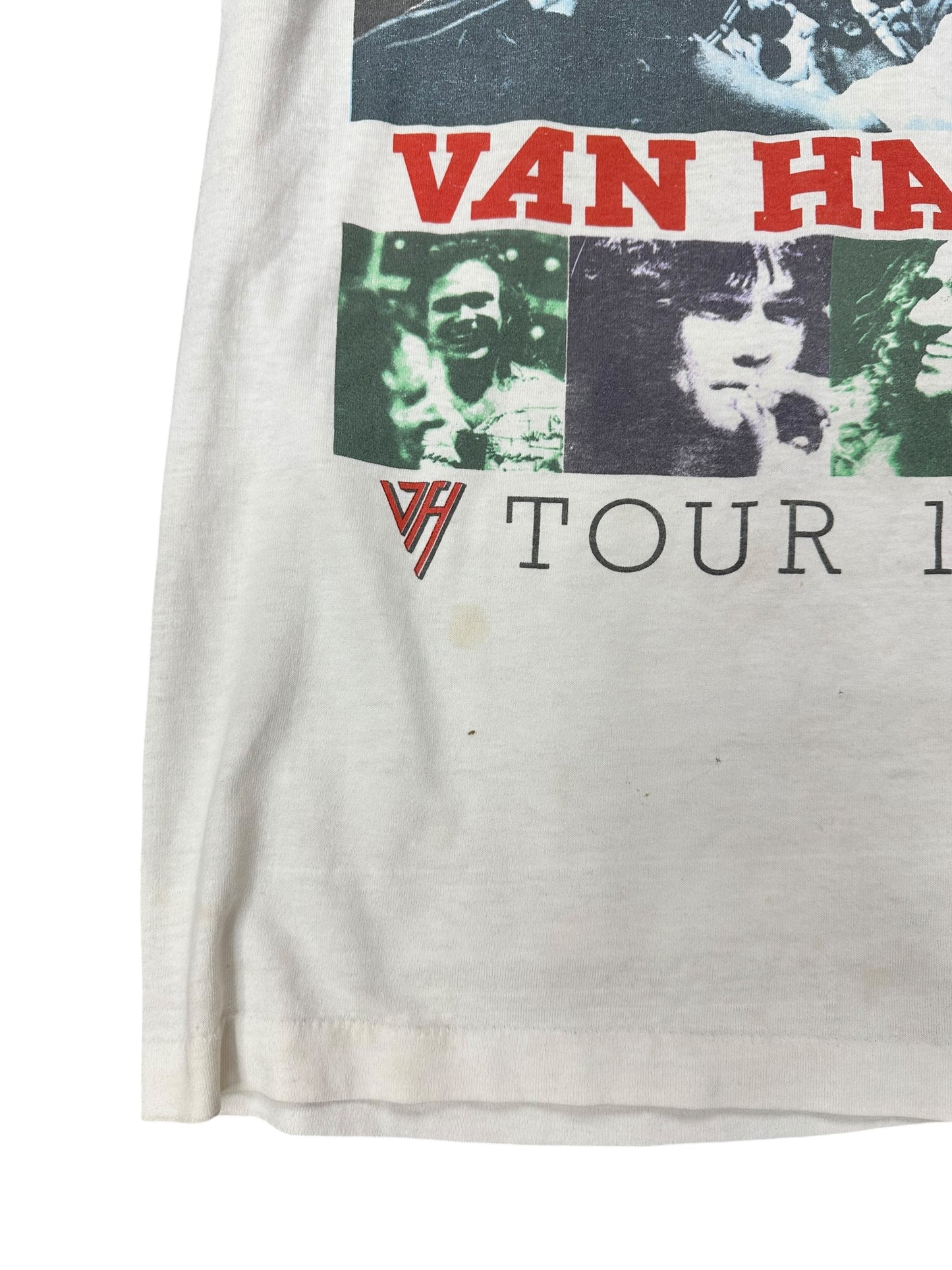 Vintage 1990 Van Halen Distressed Band Tee Size XL