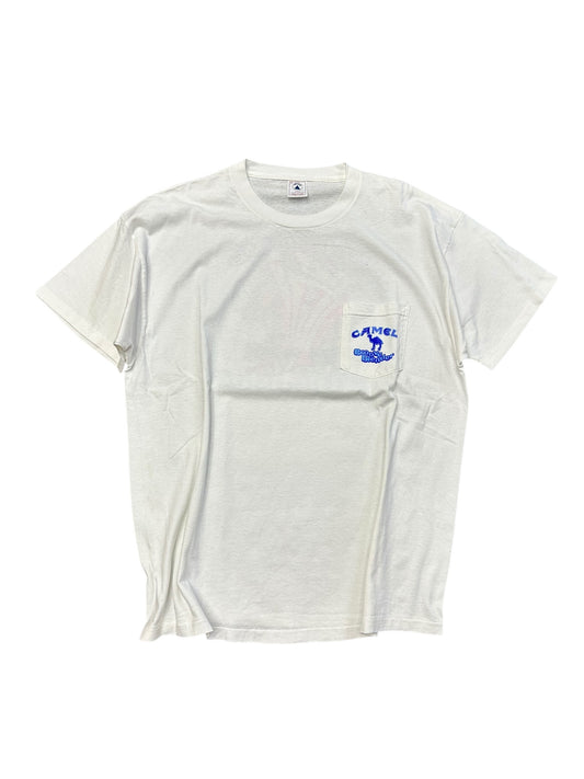 Vintage 1996 Camel 'Groove Blender' Graphic Print Pocket Tee Size XL