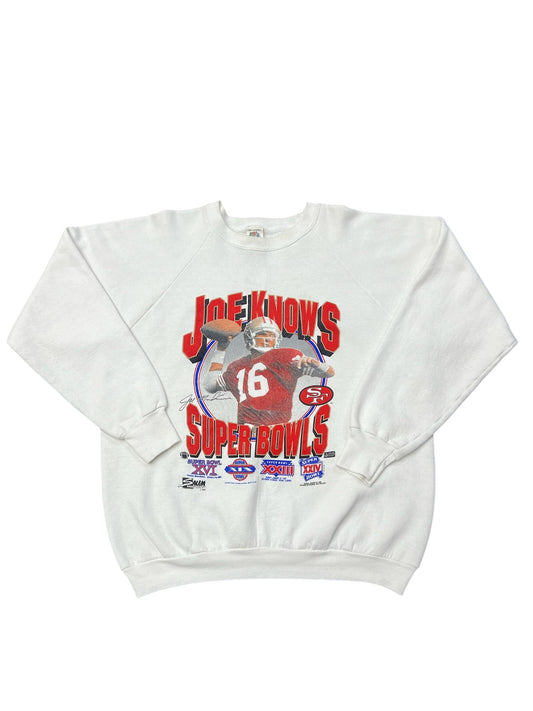 Vintage Joe Montana Super Bowl Crewneck Size XL