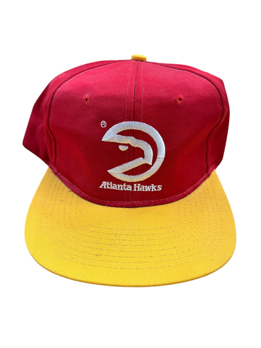 Vintage NBA Atlanta Hawks AJD Embroidered Snapback Hat
