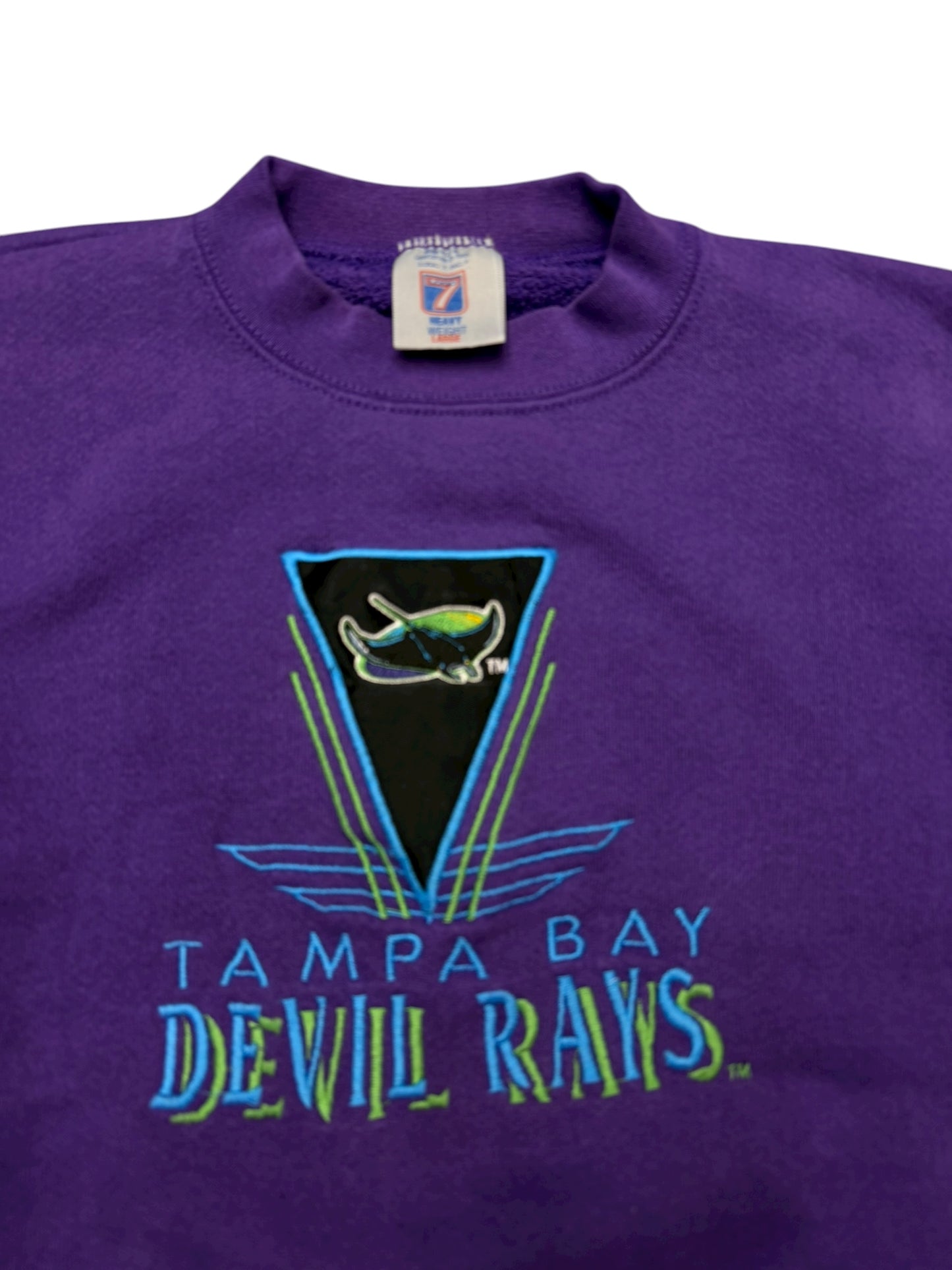 Vintage Logo7 Purple Wave Crewneck Size Large