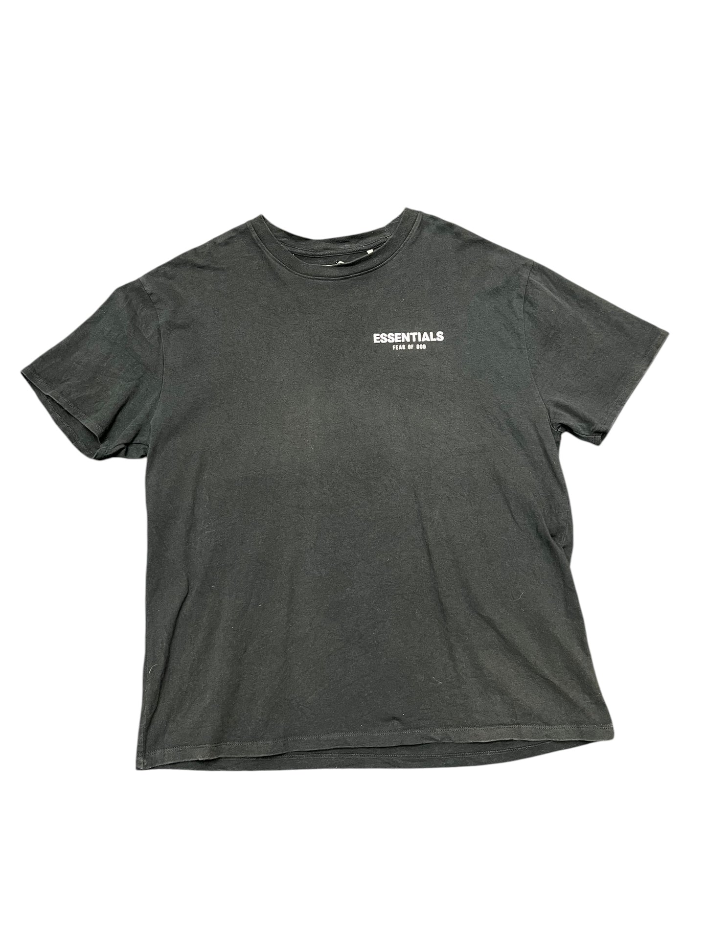 ESSENTIALS 'Fear of God' Black Box Logo Graphic Tee Size M