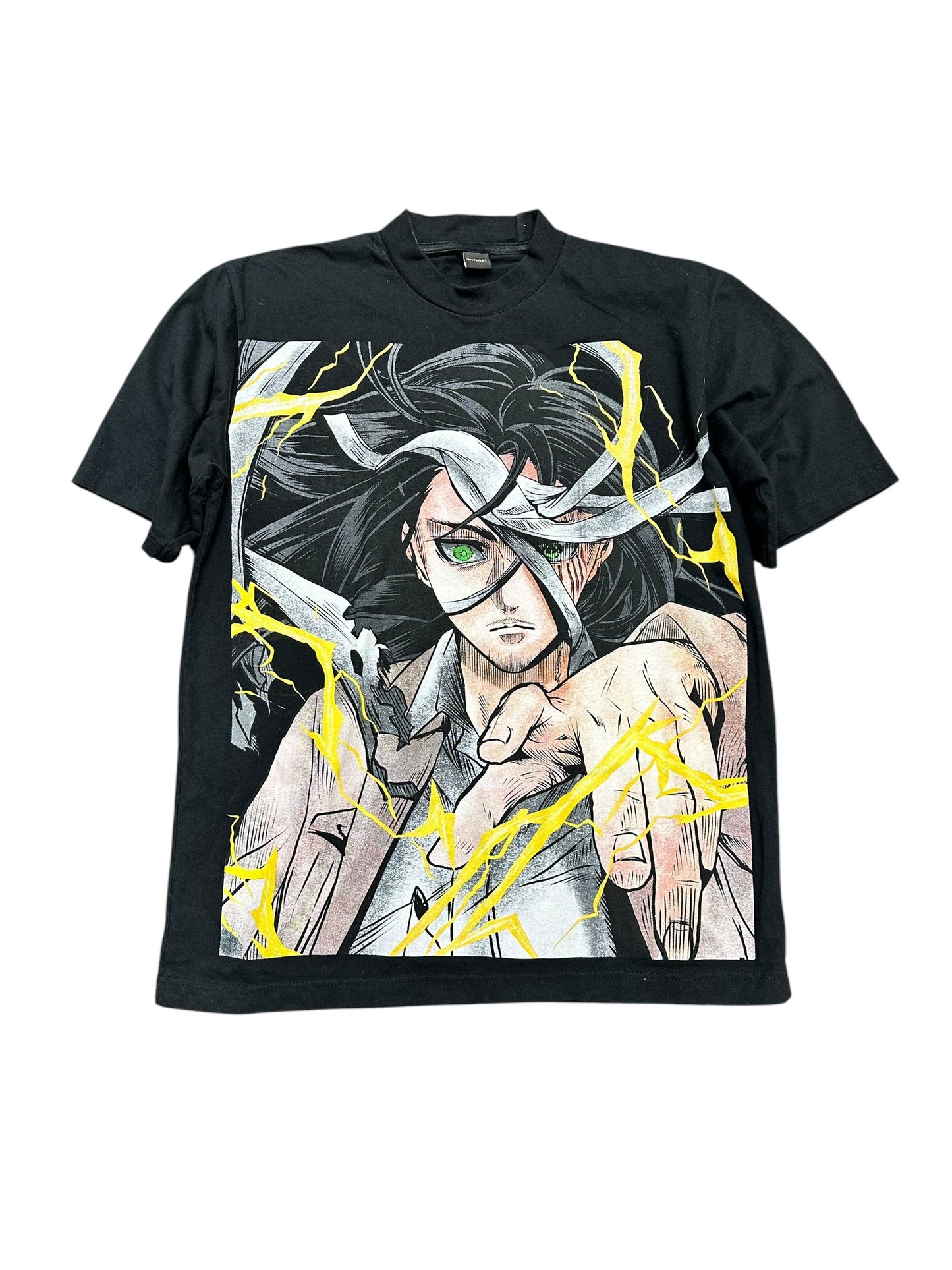 Retro Attack On Titan Mega Print Graphic Tee Size L