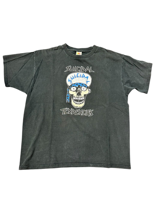 Vintage Suicidal Tendencies Skull Grunge Band Tee Size XL
