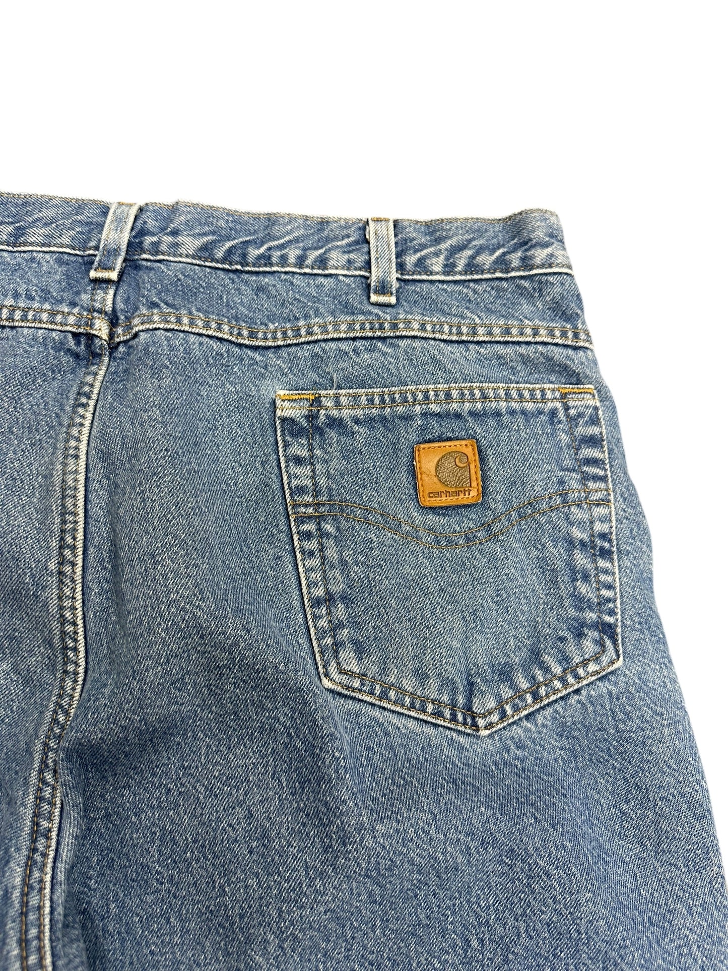 Carhartt Fleece Lined Light Denim Pants Size 38 x 32