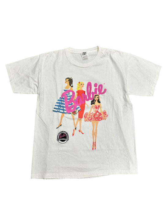 Vintage Barbie 90s Repaired Graphic Promo Tee Size L