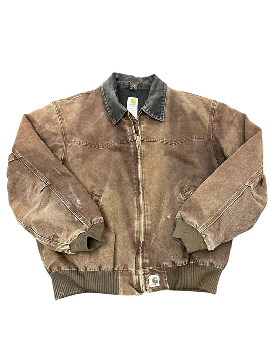 Vintage Carhartt Dark Chocolate Bomber Jacket Size XXL
