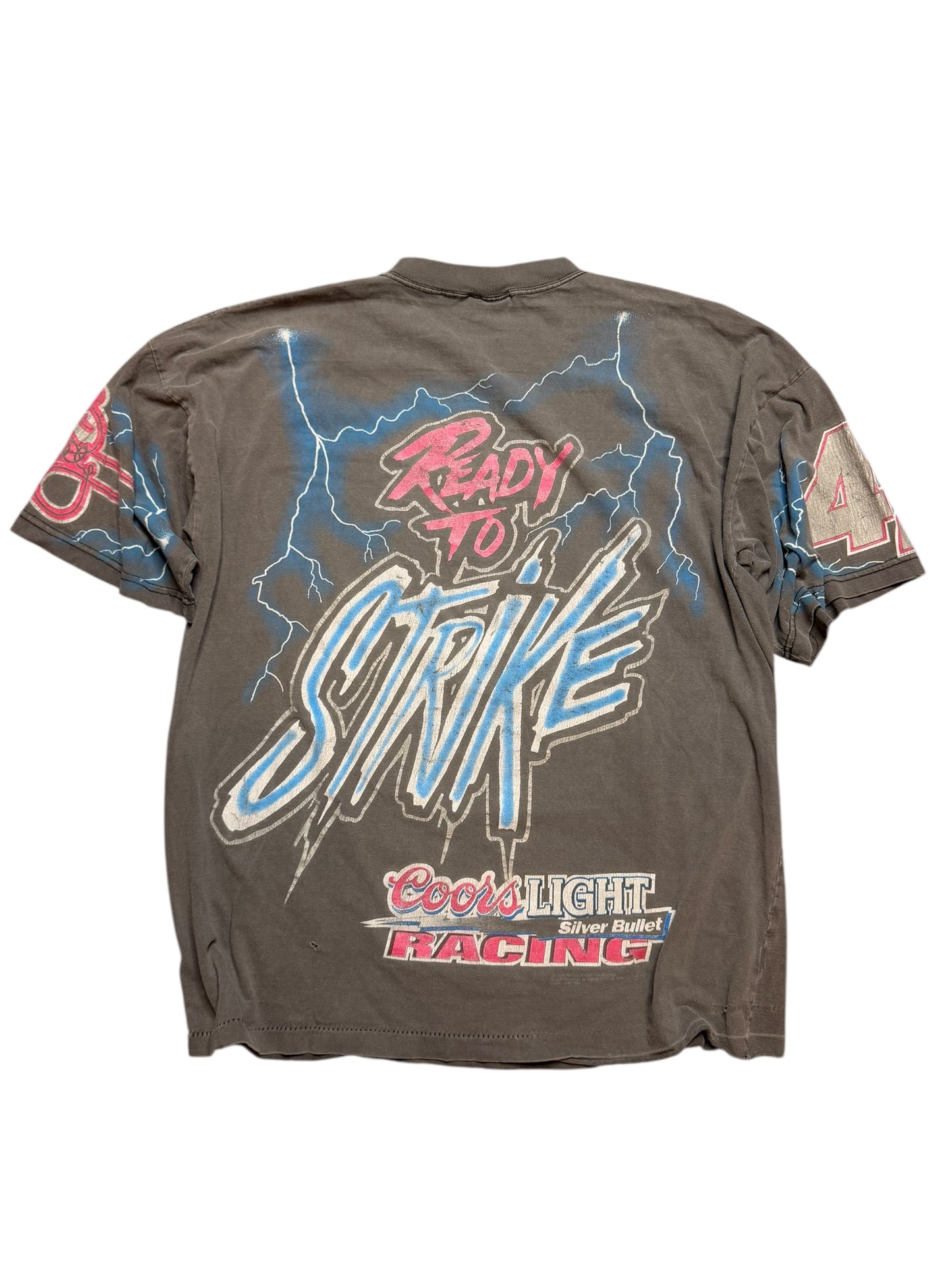 Vintage Kyle Petty Faded Lightning NASCAR AOP Tee Size XL
