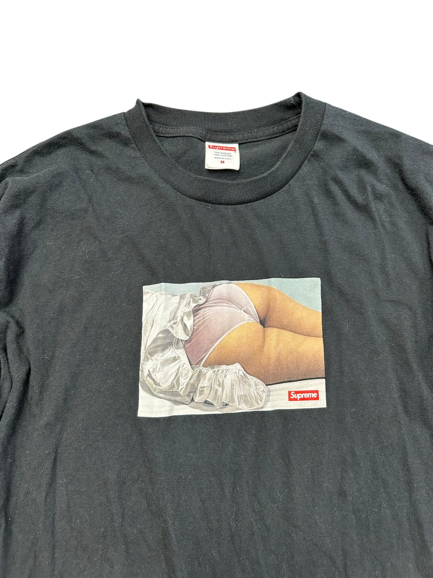 Supreme Black Panties Pre Owned Tee Size M
