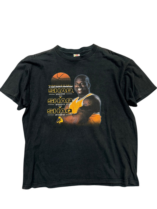 Y2K Lakers Shaq 3Peat Tee Size XL