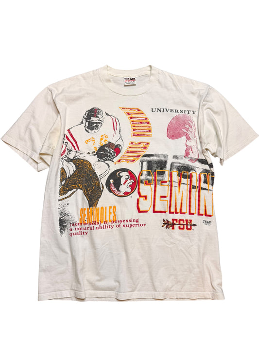 Vintage FSU Team Editions AOP 90s Tee Size XL