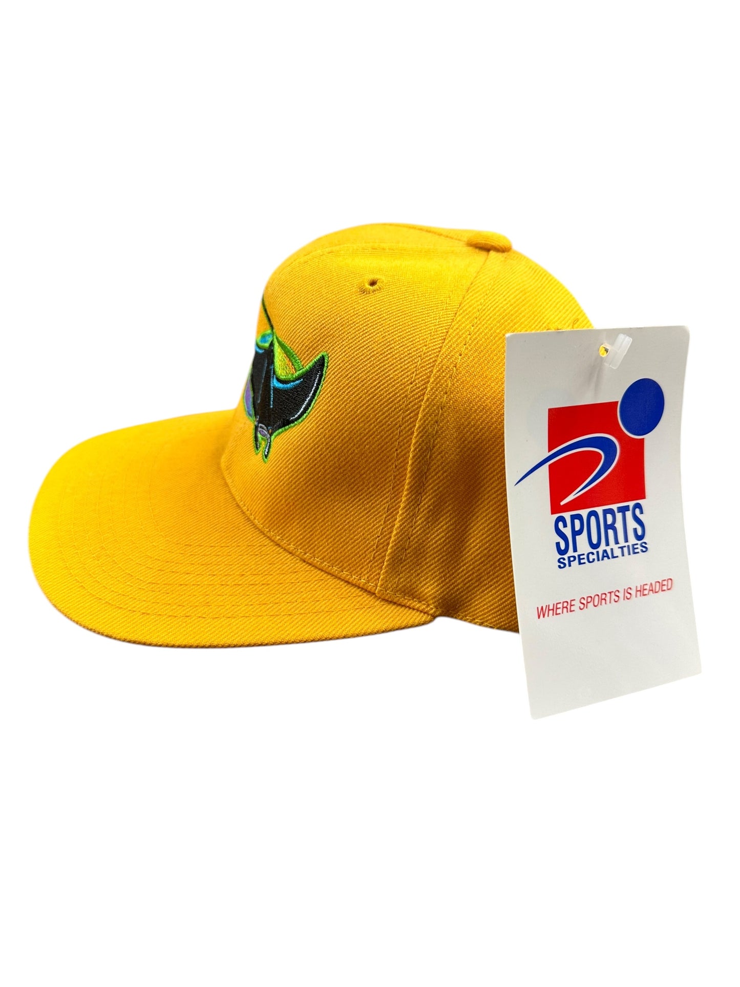 Vintage Tampa Bay Rays Rare Yellow Lime Brand New Hat Snapback
