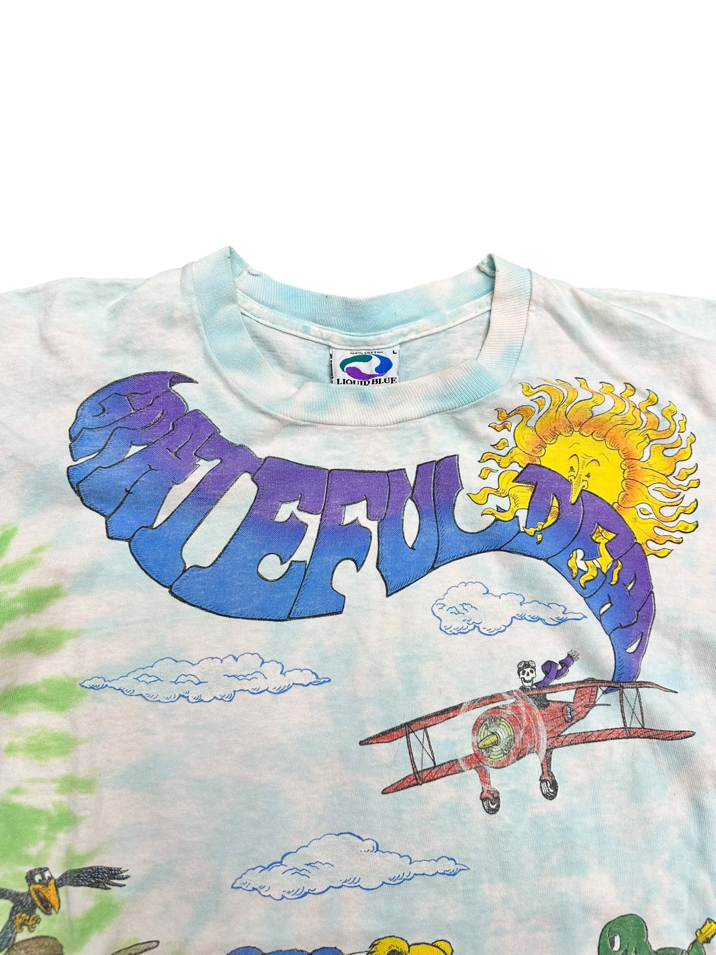 Vintage The Grateful Dead 1995 Spring Tour AOP Tee Size L