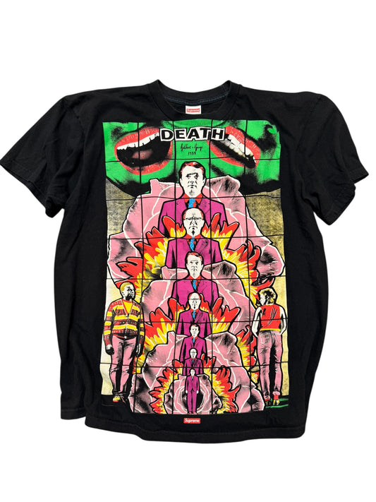 Supreme Gilbert & George 1984 DEATH Tee Black SS19 Size Large