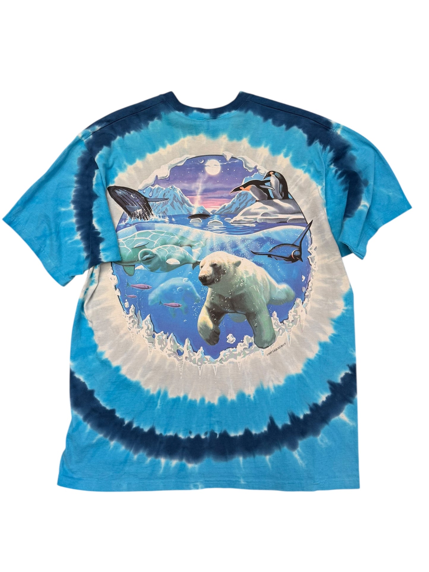 Vintage Liquid Blue Arctic Tee Size XL