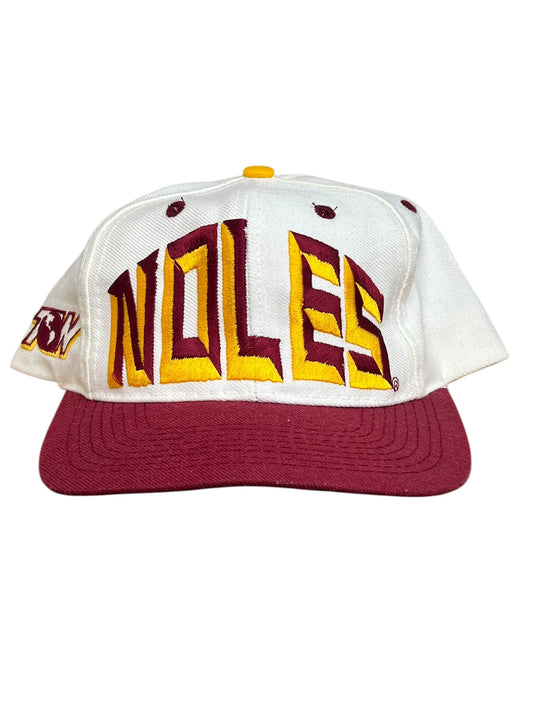 Vintage 90’s FSU Seminoles TOW White Snapback Hat