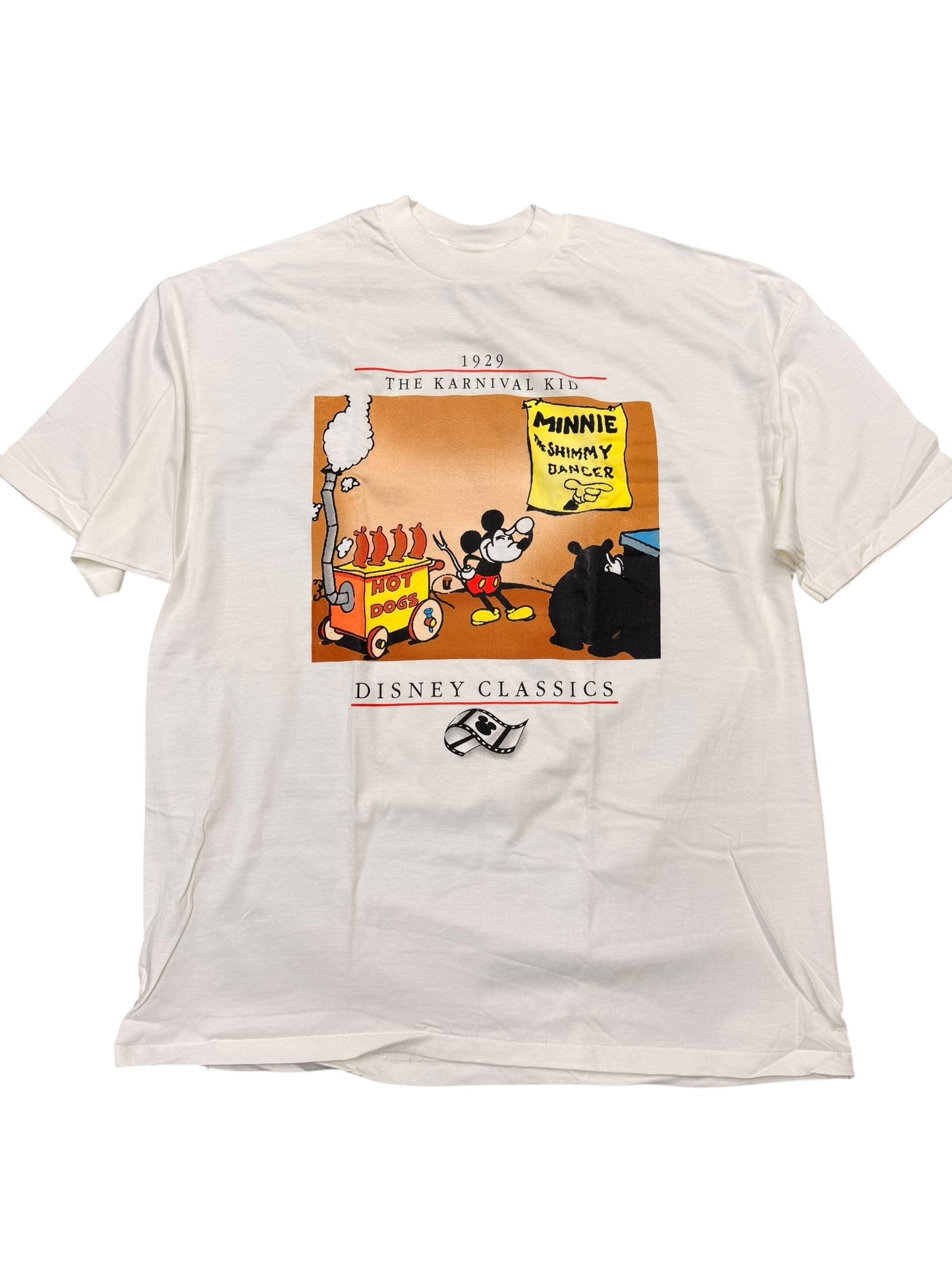 Vintage 90’s Disney Classics Mickey Karnival Kid White Graphic Tee size XXL