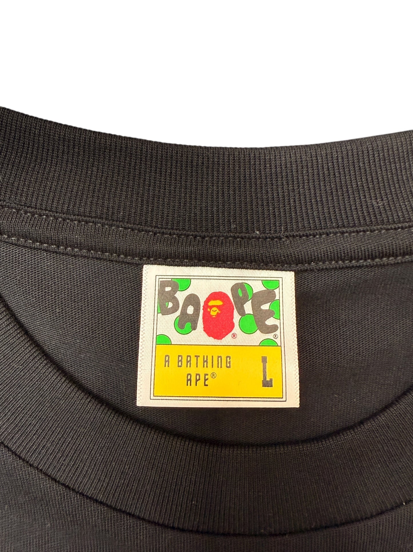 BAPE Shark Zipper Graphic Tee Size Large