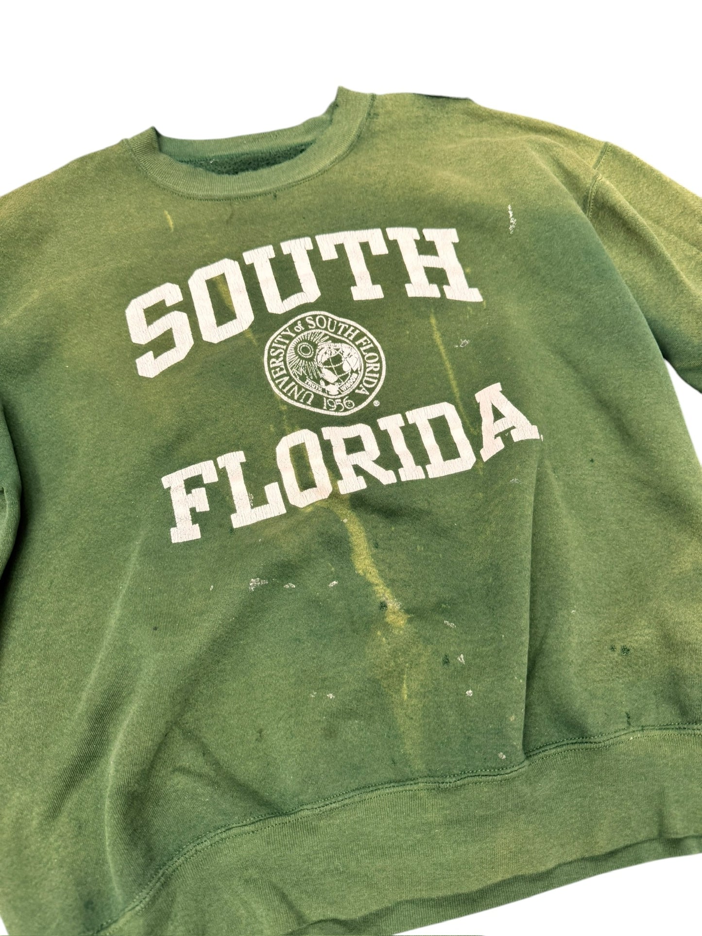 Vintage USF College Thrashed & Faded Crewneck Size L