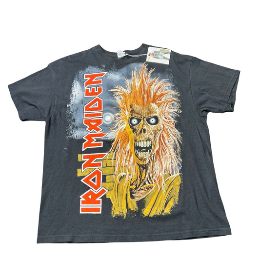 Y2K Iron Maiden Skull AOP Band Tee Size XL