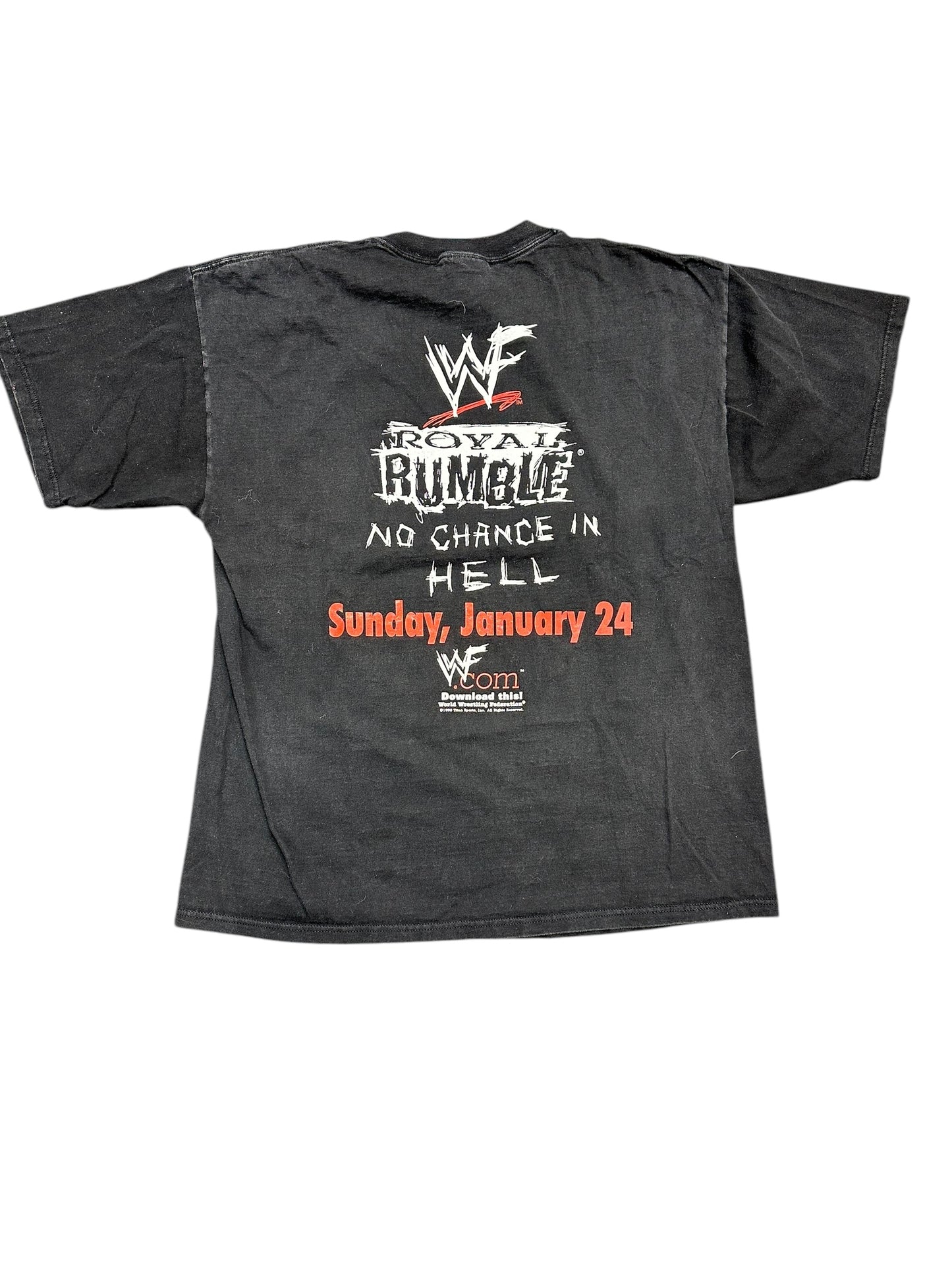 Vintage 1999 Royal Rumble Stone Cold No Chance In Hell Tee Size XL