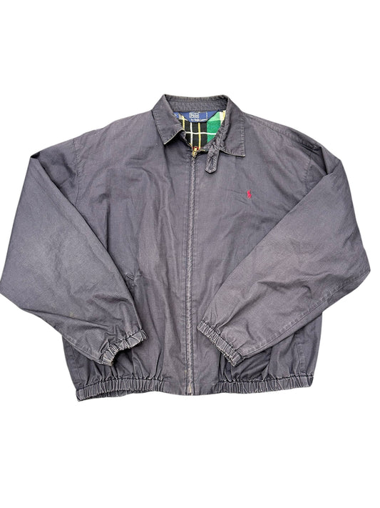 Vintage Polo Ralph Lauren Distressed Mechanic Style Full Zip Jacket Size XL