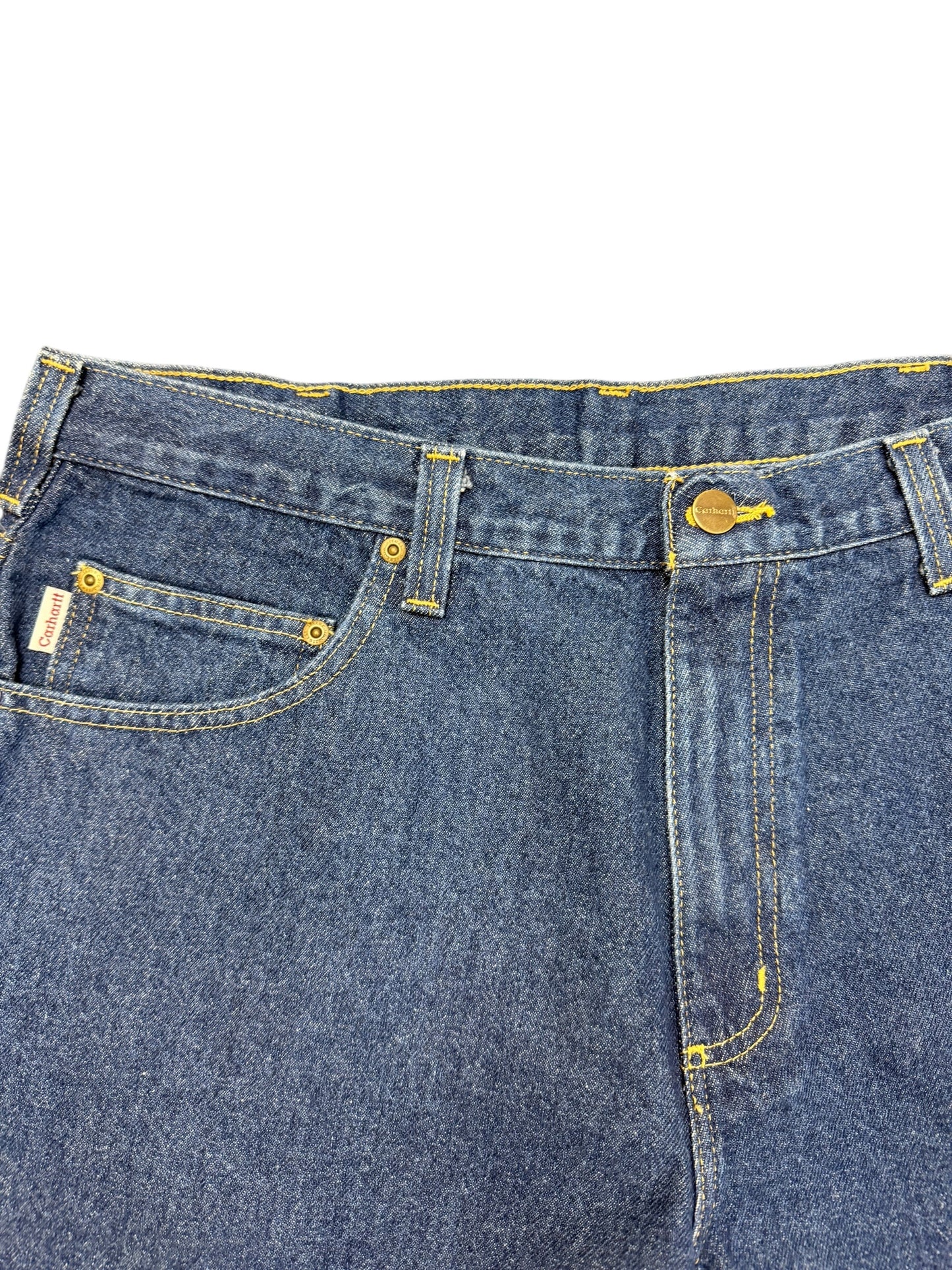 Carhartt Deep Blue Denim Jeans Size 36 X 28