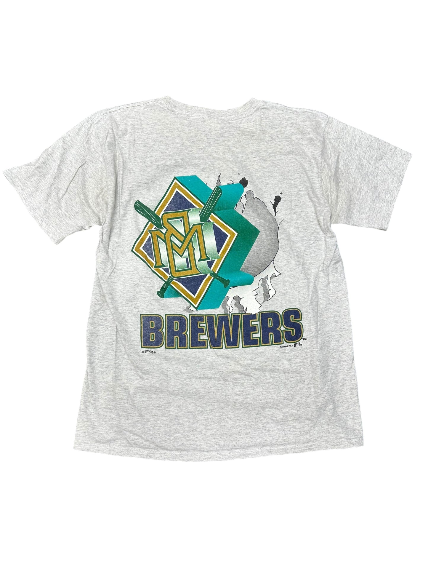 Vintage Milwaukee Brewers MLB Break Through Tee Size XL