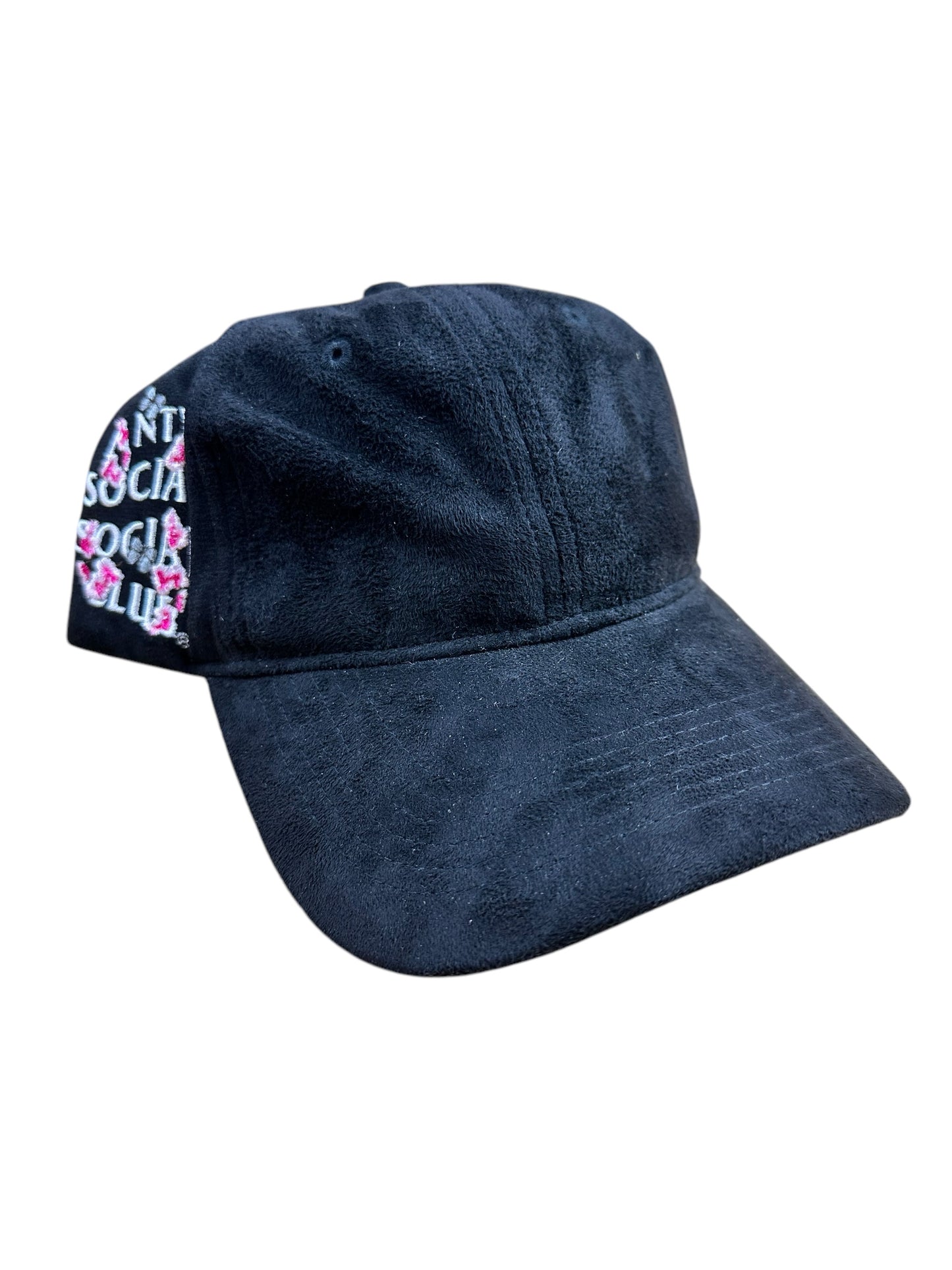 Anti Social Social Club Black Felt 6 Panel Side Floral Butterfly Hat