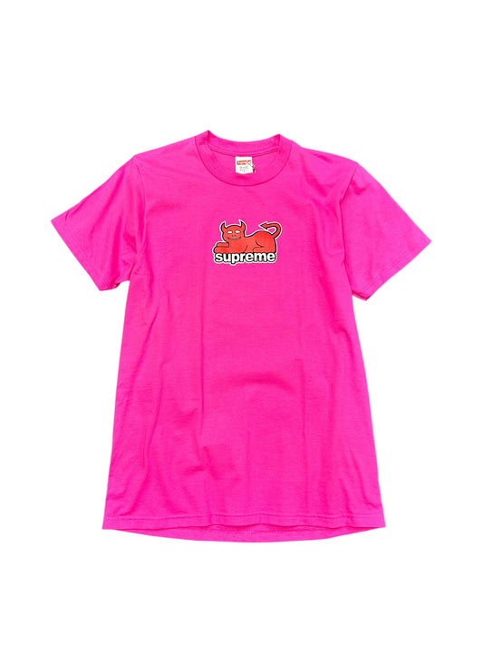Supreme SS24 Toy Machine Collab Logos Pink Tee Size S
