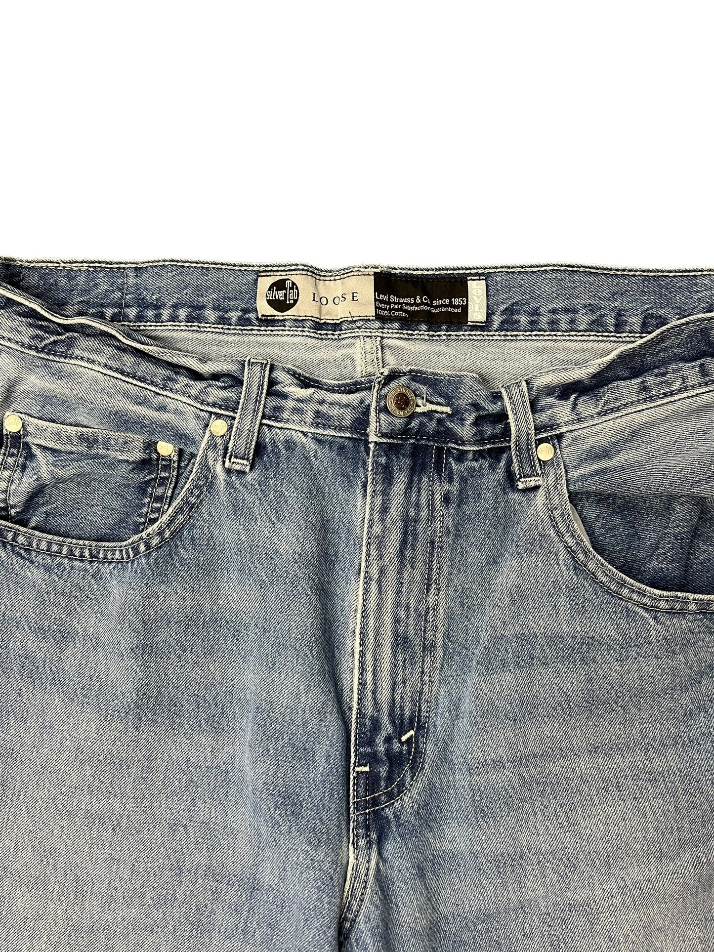 Vintage Levi's Silver Tab Loose Fit Blue Denim Pants 36x34