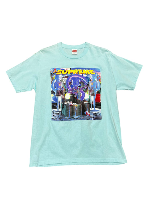 Supreme Richest Tee Turquoise Size M