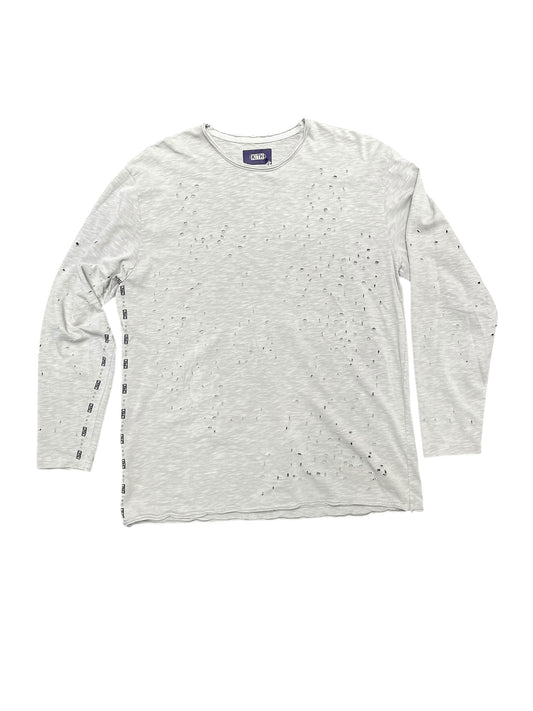 KITH x IRO Thrashed Long Sleeve Grey Tone Shirt Size M