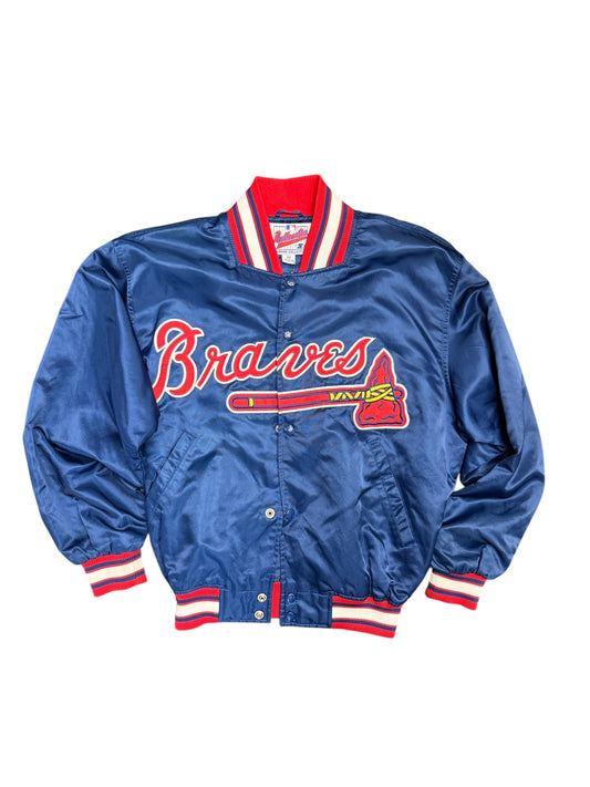 Vintage Atlanta Braves Starter Diamond Collection Satin Jacket size Medium