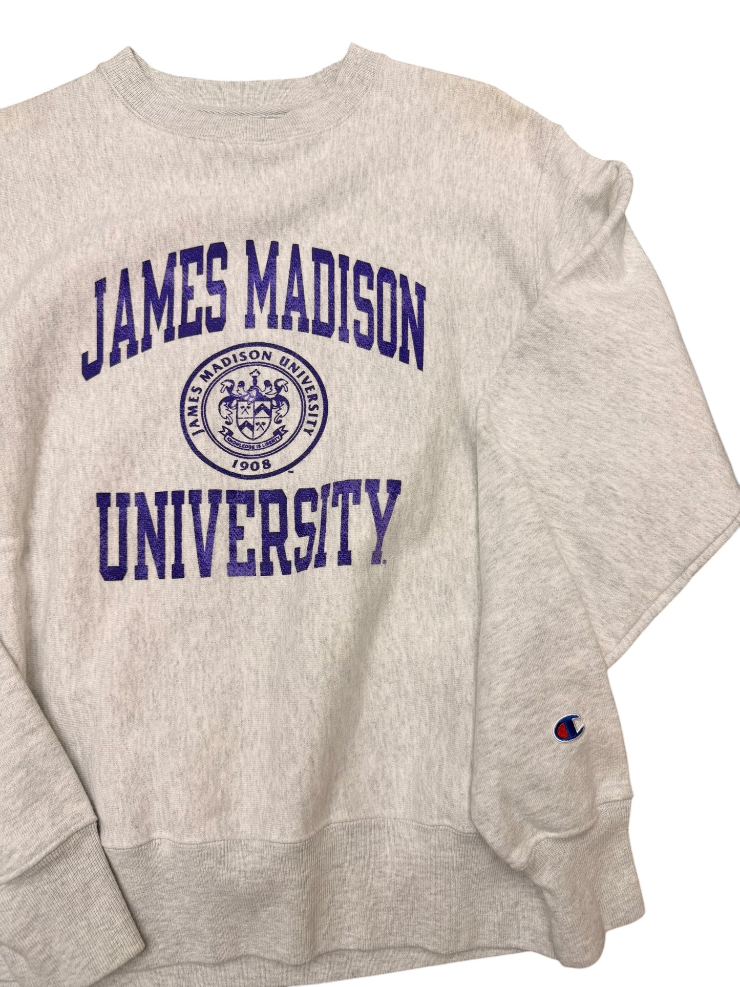Champion Reverse Weave James Madison University Crewneck Size S