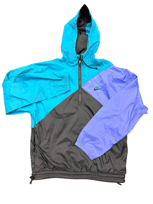 Vintage Nike 90s Color Block Quarter Zip Hoodie Size Large
