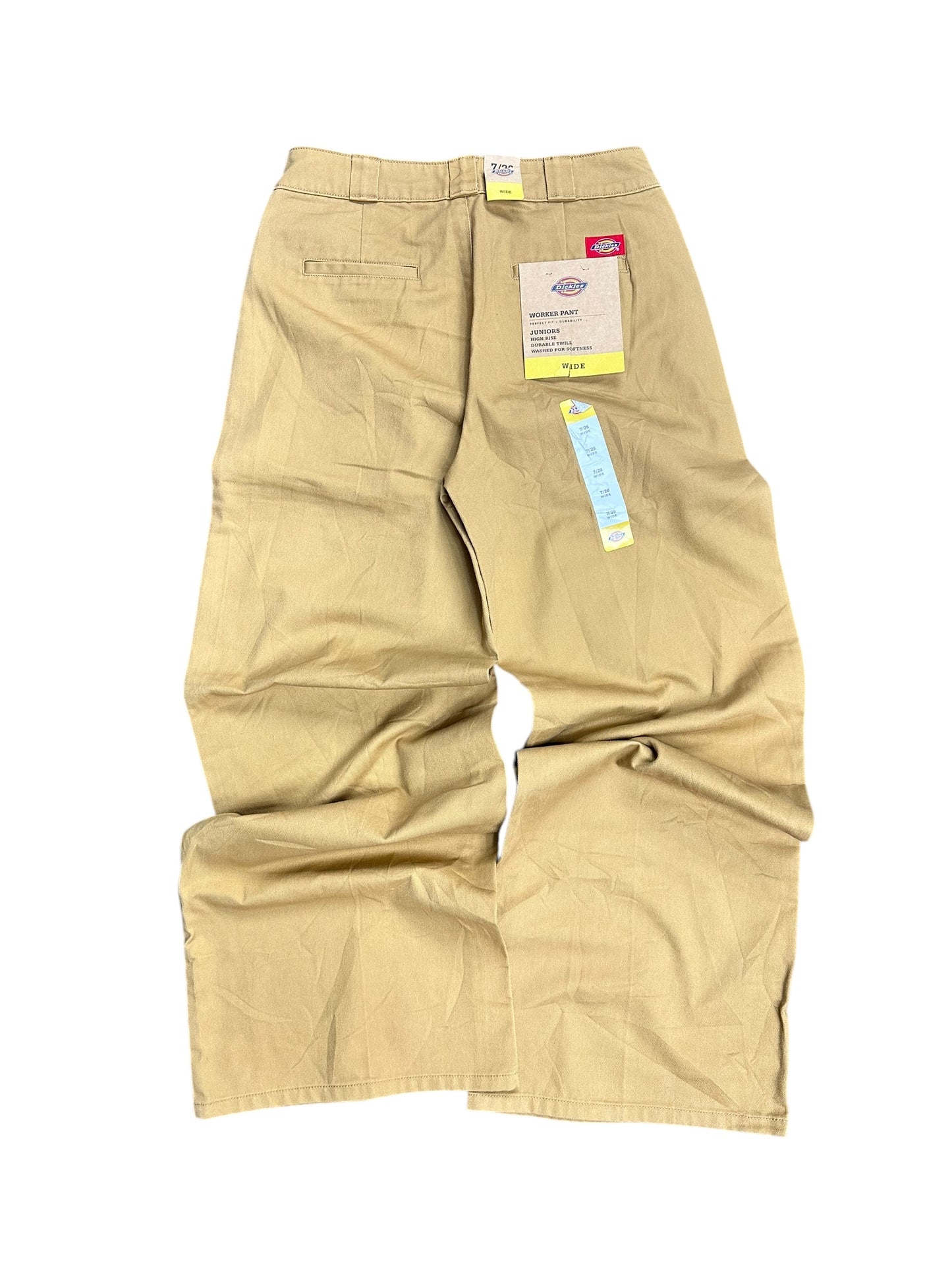 Dickies Brand New Khaki Juniors Wide Leg Skater Pants Size 30 x 36
