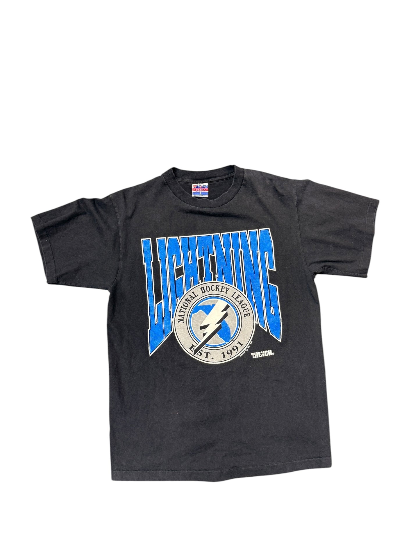 Vintage 90s Tampa Bay Lightning Tee Size Large