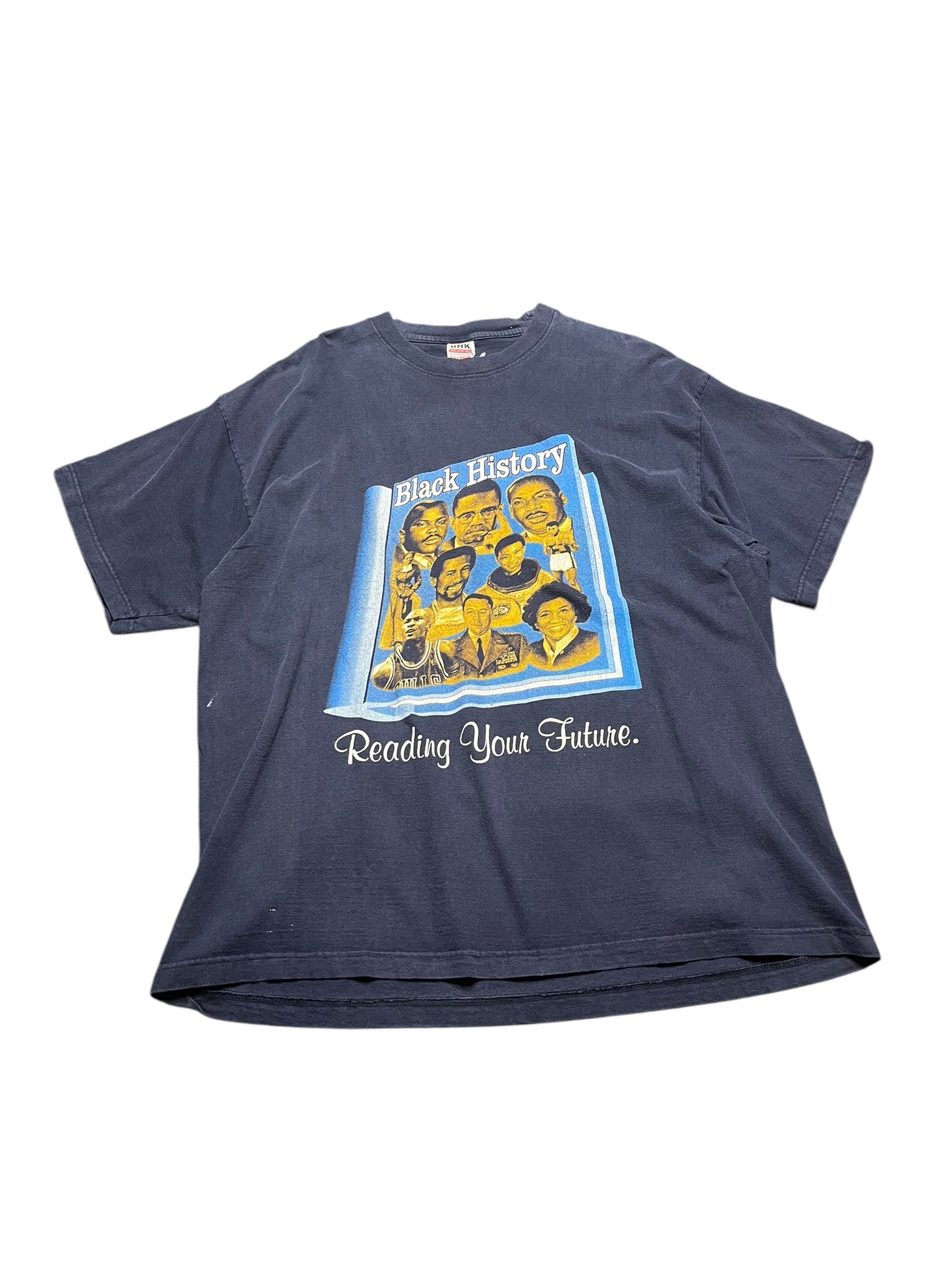 Vintage Black History Reading Your Future Spyglass Navy Blue Tee XXL