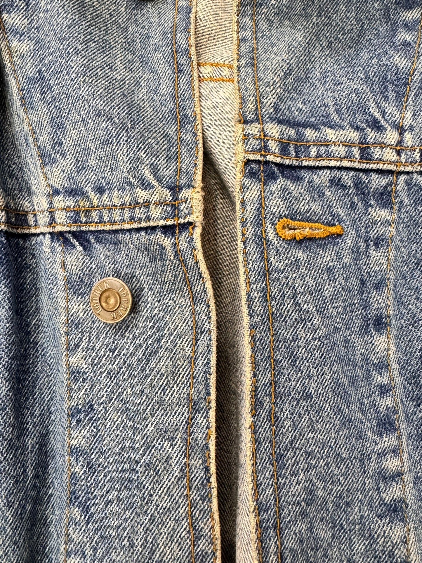 Tobruk Denim Jacket Cord Collar Size XL