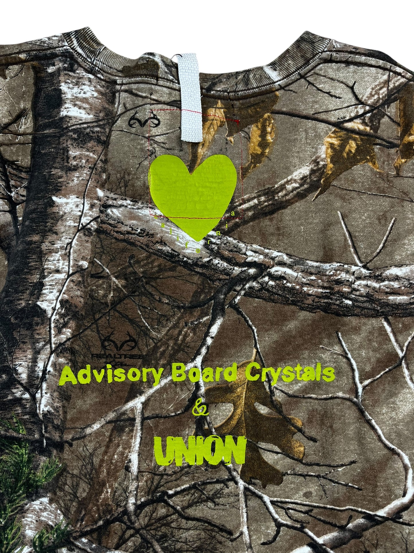 Advisory Board Crystals x Union Collab Camo Print Tee Size L