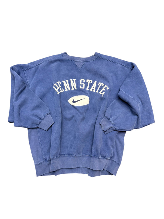 Vintage Nike Penn State Navy Check Crewneck Size XL