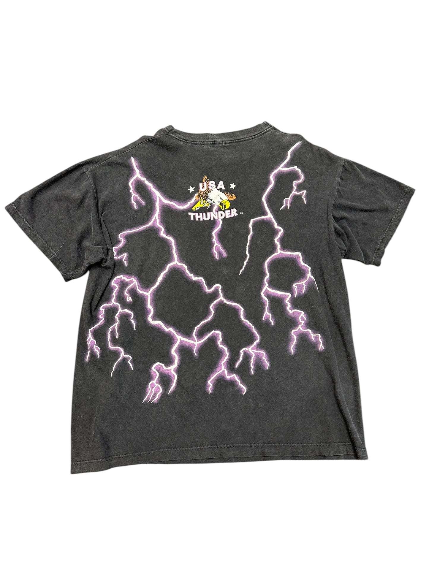 Vintage USA Thunder Ride The Best Lightning Graphic Tee Size XL