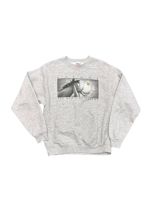 Y2K EEYORE The Magic of Dreams Grey Crewneck Size M